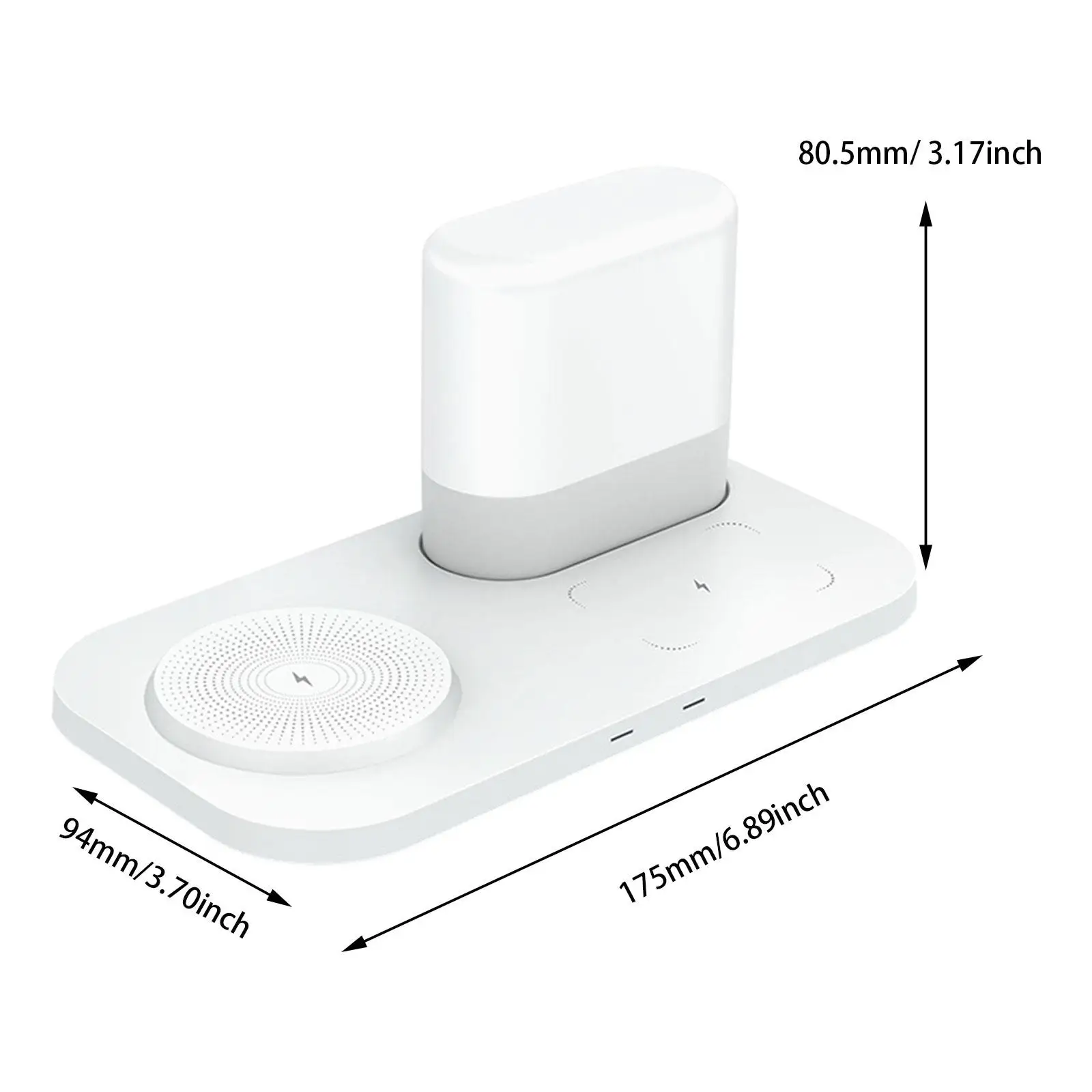 Luz noturna carregador sem fio peças centrais de mesa presente de aniversário decoração tipo c interface candeeiro de mesa decoração para casa lâmpada de cabeceira