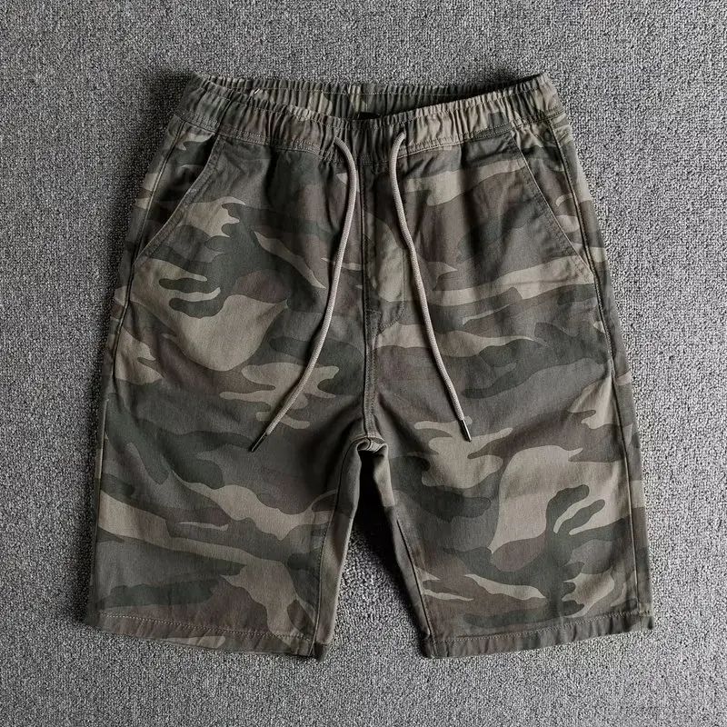 

Summer Casual Men's Camouflage orts Wear Resistant Work Trousers Loose Fit Five-Quarter Length Youthful Vitali Sle