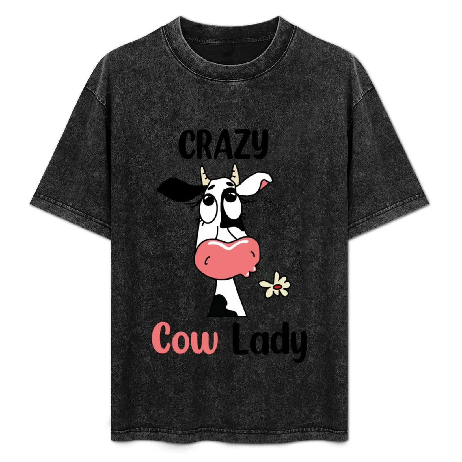 

crazy cow lady , cow gift for cows lovers T-Shirt shirts graphic tees Aesthetic clothing men t shirt