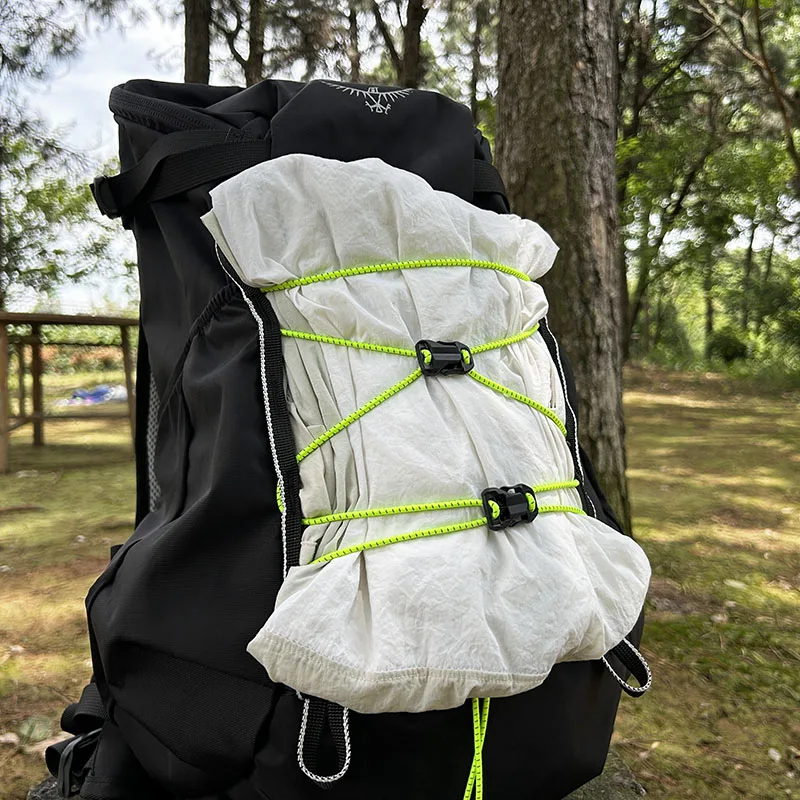 10pcs Backpack Expansion Kit - Elastic Cord with Buckles & Clips for Trekking Pole Attachment, Gear Organization, DIY Upgrade