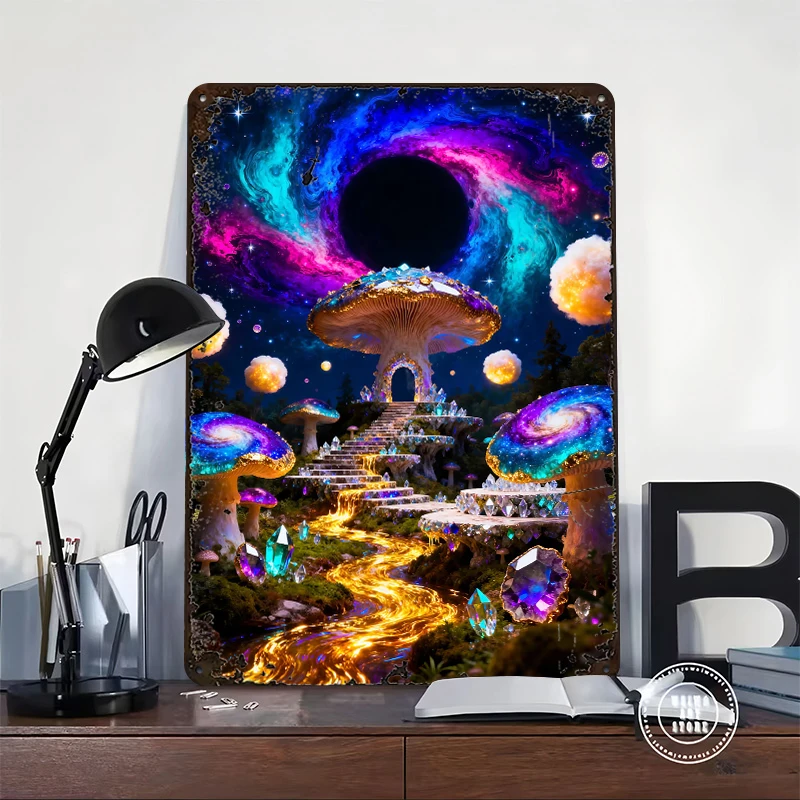 Nectar of the Infinite Lightly 3D Metal Poster Customized Wall Art Vintage Metal Signs for Man Cave Room Decor Decoration Garage
