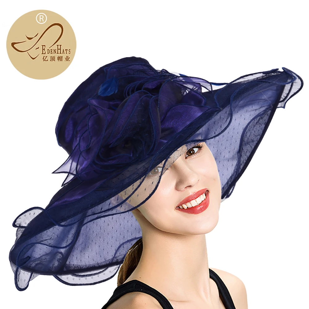 

Women Church Hats 2026 Luxury British Top Hats for Elegant Women for Sun Beach Hat Kentucky Tea Party Derby Hats S10-3609