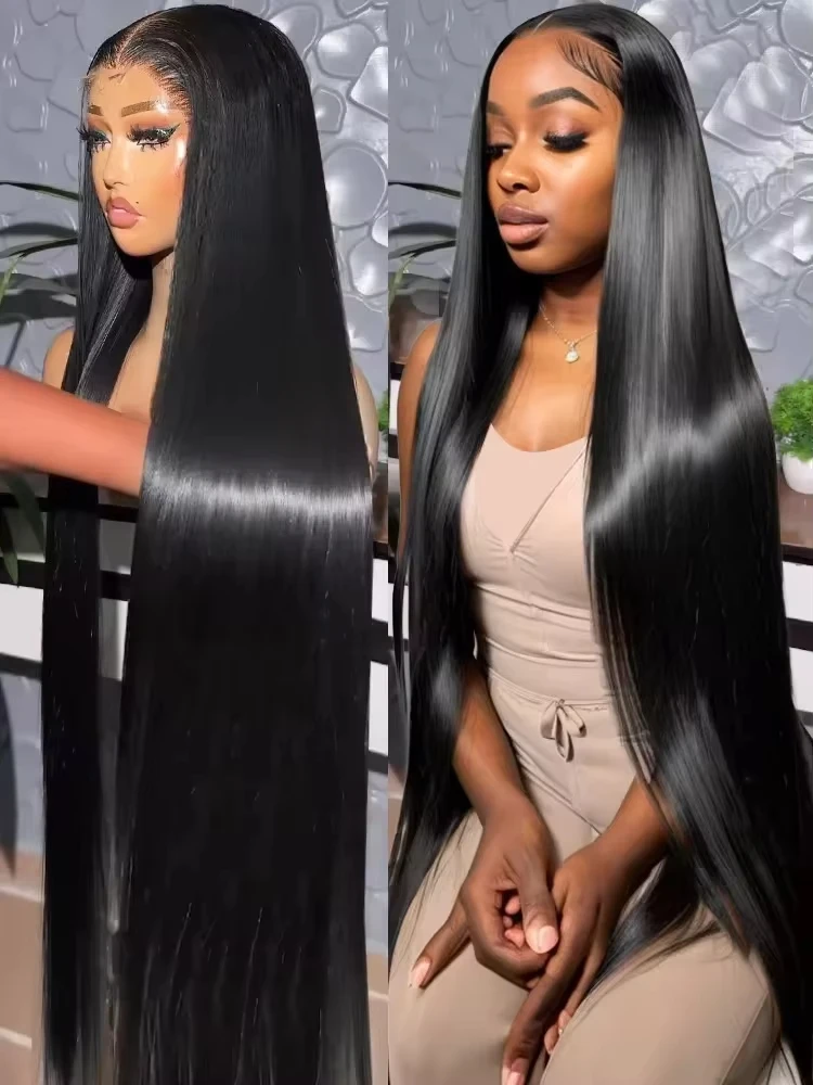 

Bone Straight 13x4 HD Transparent Lace Front Wigs Hd Lace Wig Human Hair Wigs For Women Brazilian Lace Frontal Wig For Woman