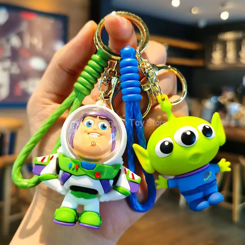 New Kawaii Anime Disney Keychain Toy Story Personalized Variety of Cartoon Doll Keyring Key Chain Car Pendant Kids Toys Gifts