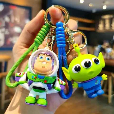 Kawaii Anime Disney portachiavi Toy Story varietà personalizzata di Cartoon Doll portachiavi portachiavi ciondolo auto giocattoli per bambini regali