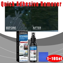 Car Sticker Remover Spray Powerful Car Glass Mirror Label Stickers Decals Glue Sticky Residue Removal Trackless Agent Car Care