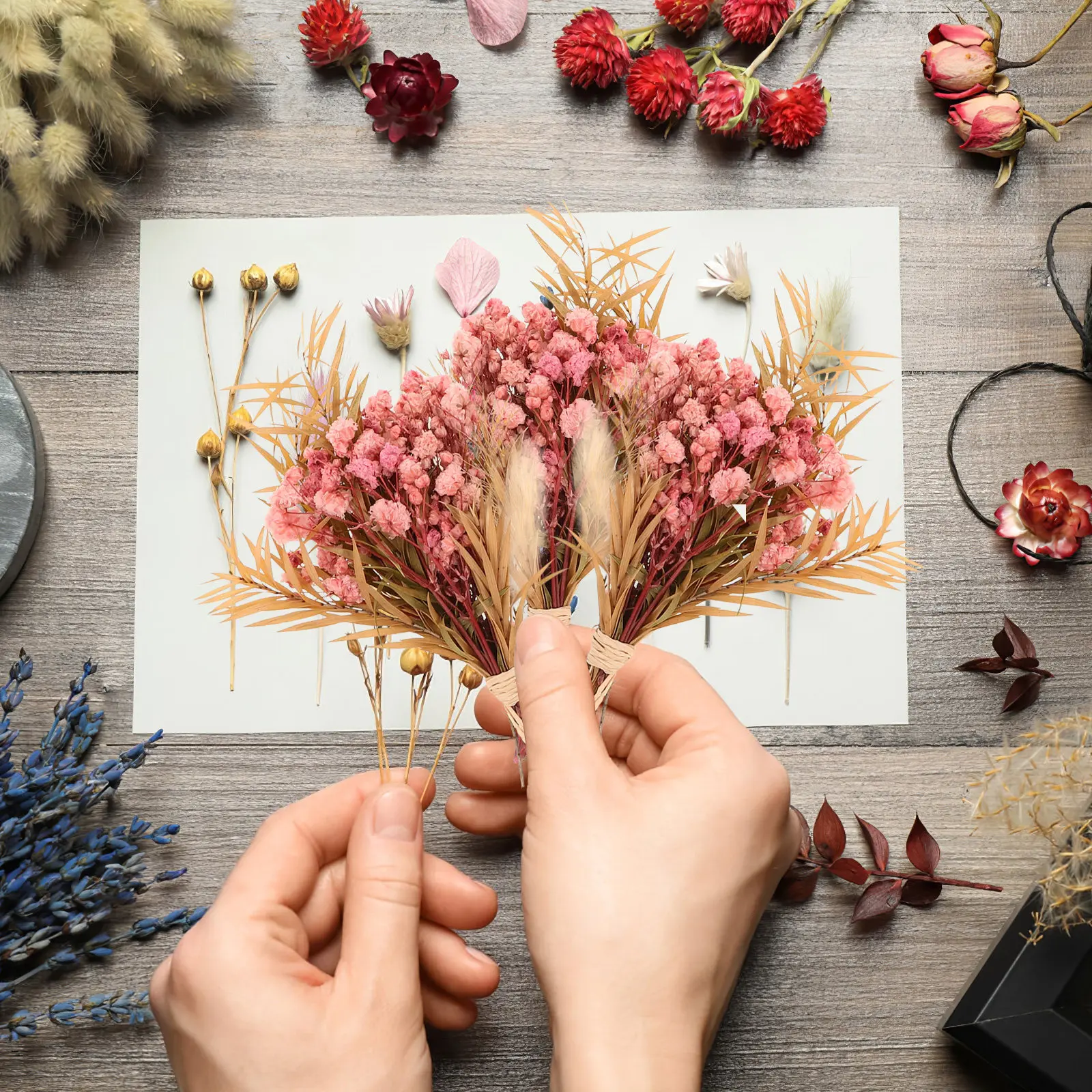 3Pcs Mini Dried Floral Bouquet - Dried Flower Bulk review and price