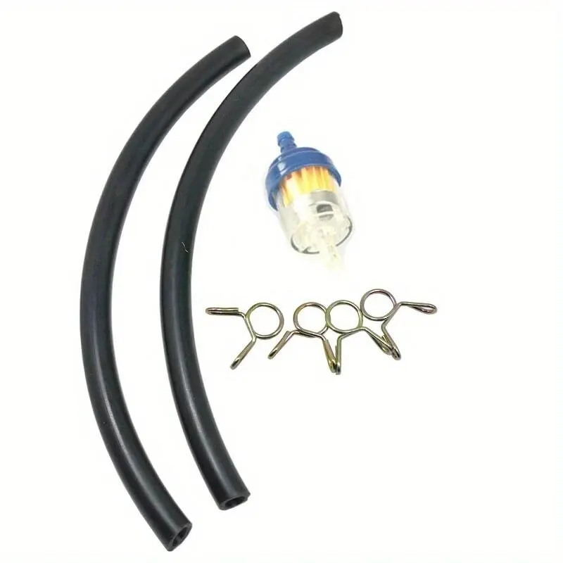 6MM Motorrad Dirt Bike ATV Roller Kraftstoff Tank Benzinhahn Ventil Schalter Innenfilter Benzin Benzin Linie Schlauch Rohr Clips 50-200CC