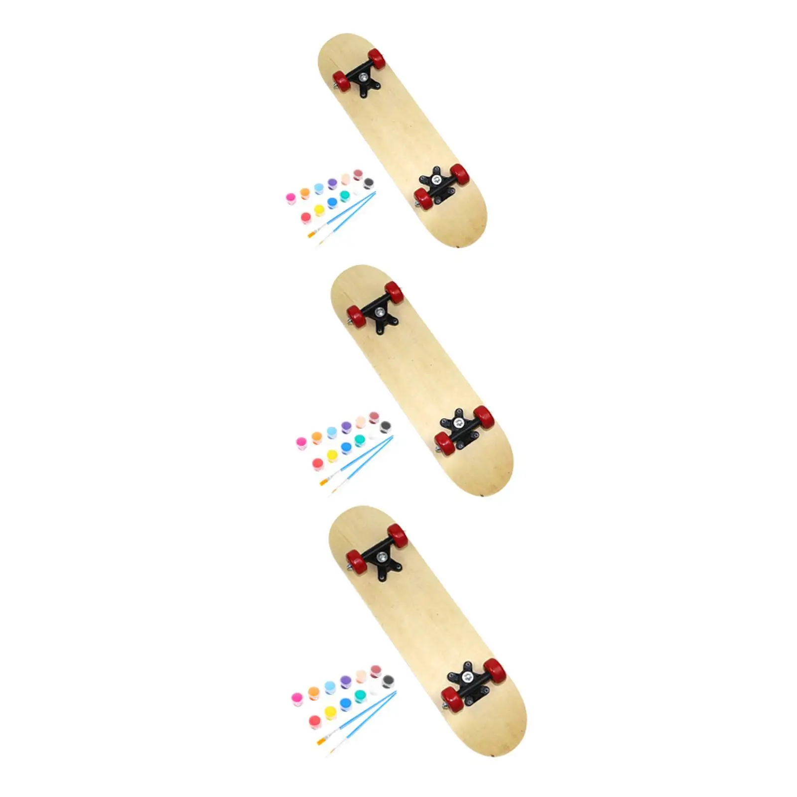 Children's Customizable Skateboard, DIY Wooden Deck for Young Riders
