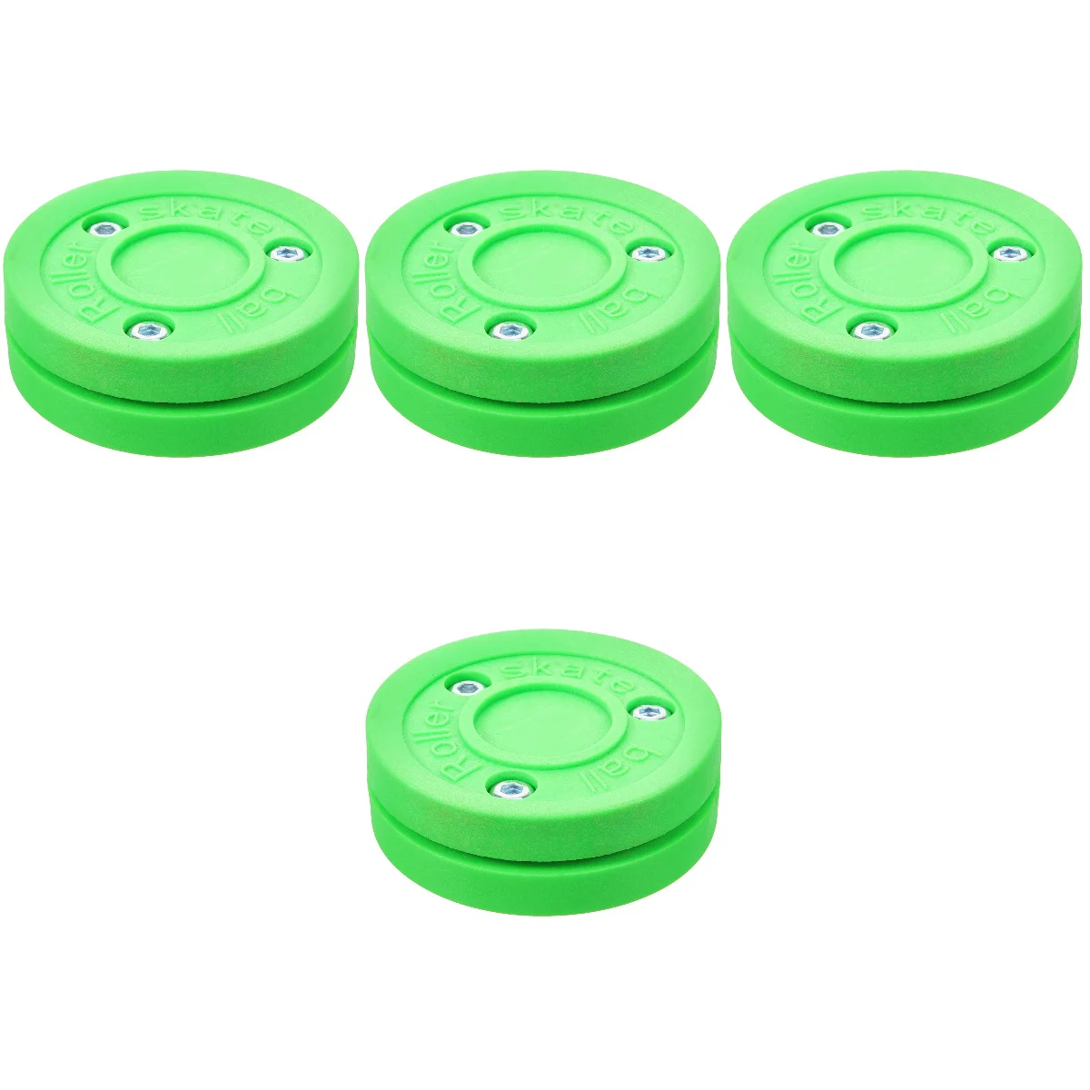 

4 Count Roller Hockey Practicing Pucks Ice Accessory Training Reusable Sports Fitness