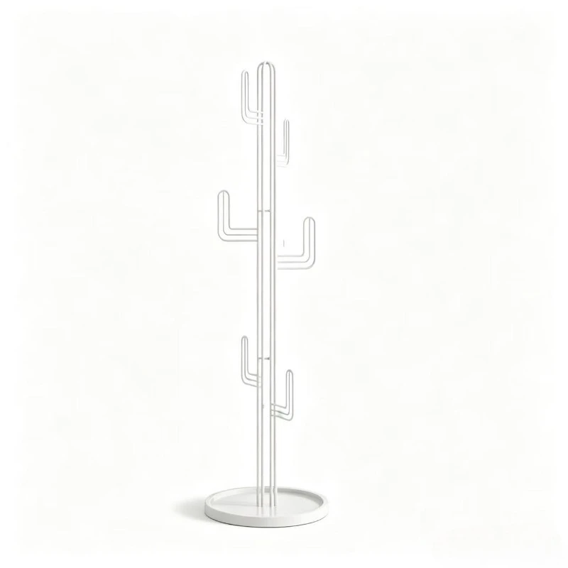 Floor Standing Clothes  Simple Combination for Bedroom Clothes Creative Cacti Bag Scarf Rack Living Room Storage