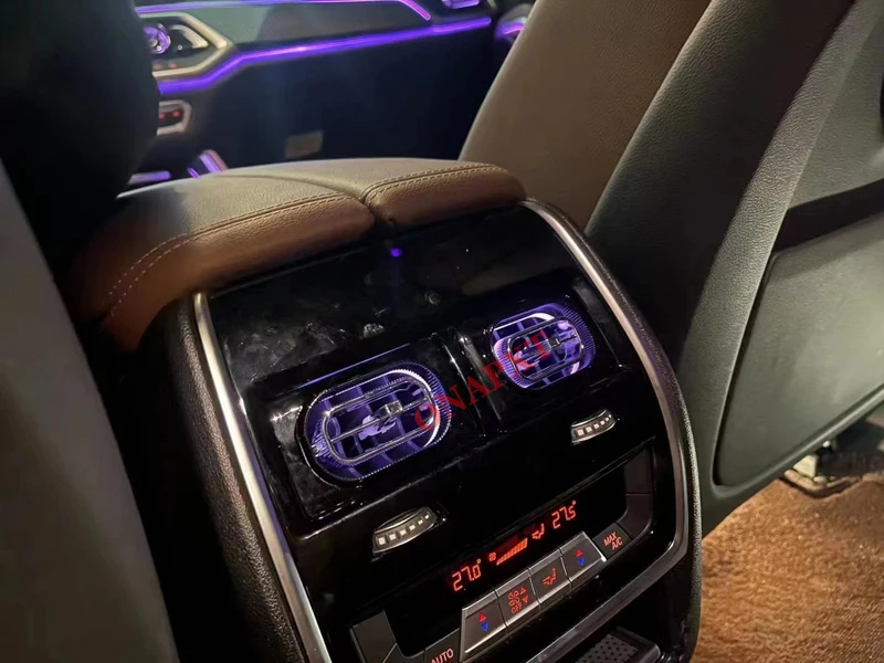 Turbine Outlet Düse Für BMW X5 G05 2018-2022 LED Auto Air Vent Leucht Umgebungs Licht Atmosphäre Neon Lampe