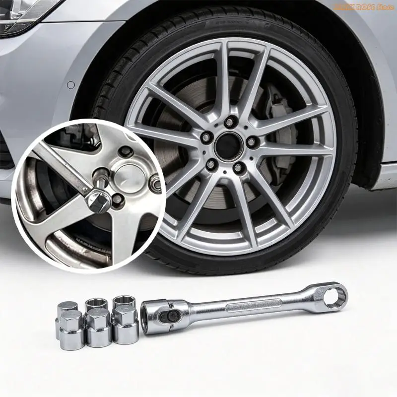 K1AE Efficient Anti-Theft Lugs Nut Removal Socket Wheel Lock Tool High Performances Alloy Steel Socket Fast Release