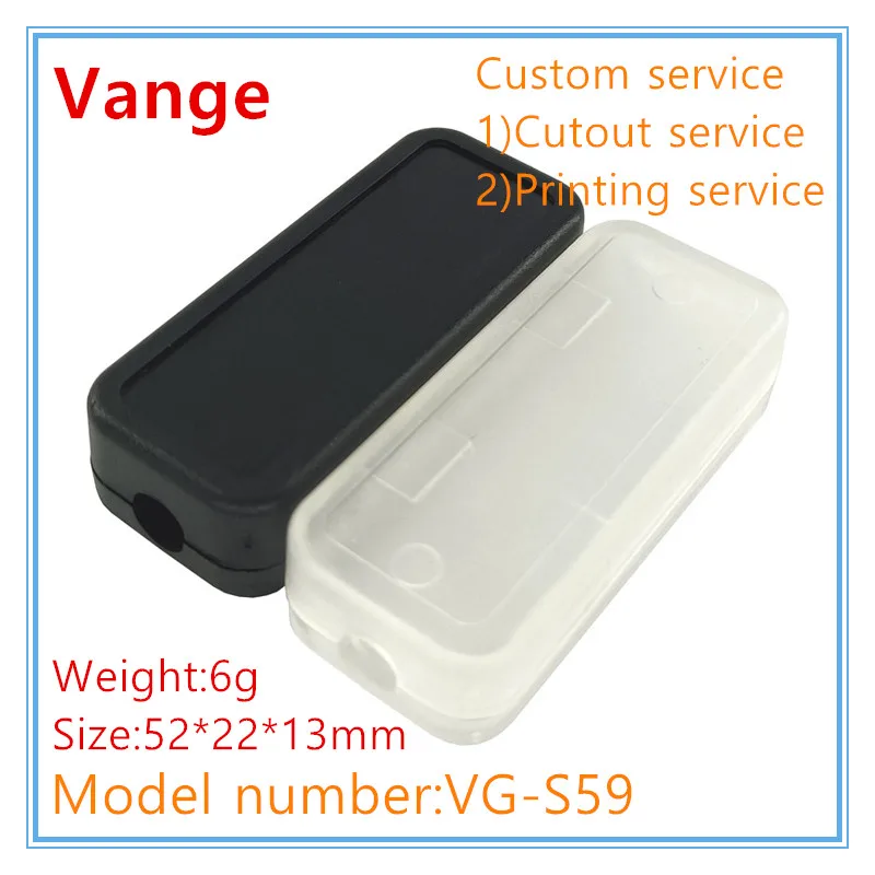 Vange USB charger project box 52*22*13mm ABS plastic junction box