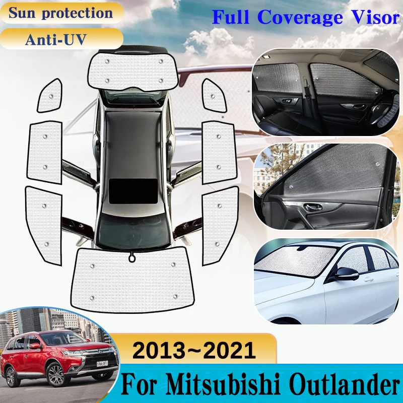 

For Mitsubishi Outlander Accessories GF GG ZJ ZK ZL 2013~2021 Car Windshield Visor Full Window Sun Protection Anti-UV Sunshades