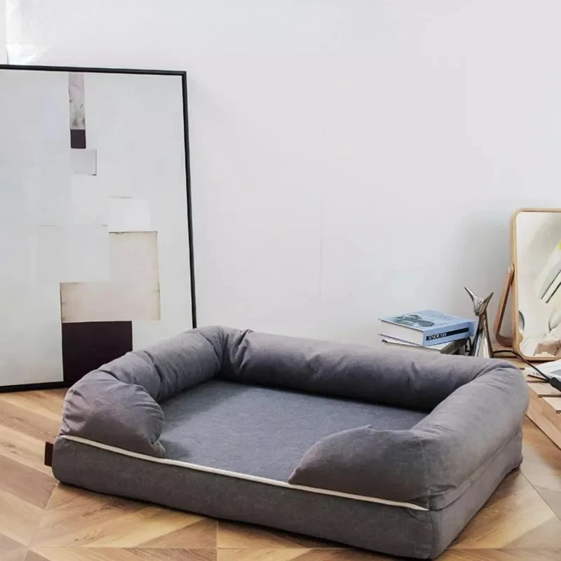 

‌Orthopedic Dog Bed with Memory Foam - Washable Removable Cover, Non-Slip & Anti-Fur for Large Dogs, Heavy Duty Reinforced Base