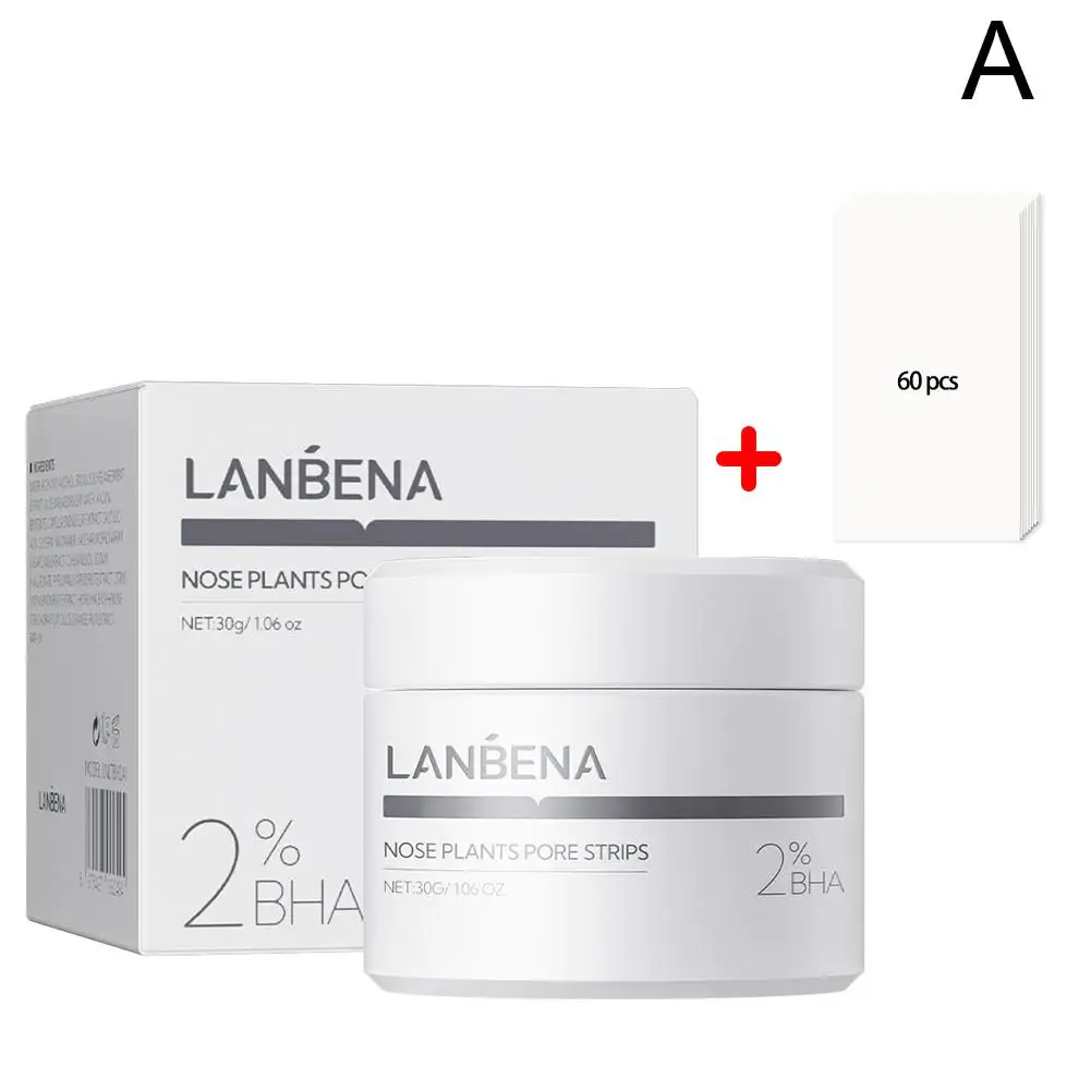 LANBENA Blackhead Remover Face Mask Pore Strip Black Deep Face Care Mask Moisturizing Cleansing Peeling Skin Package New L8D6