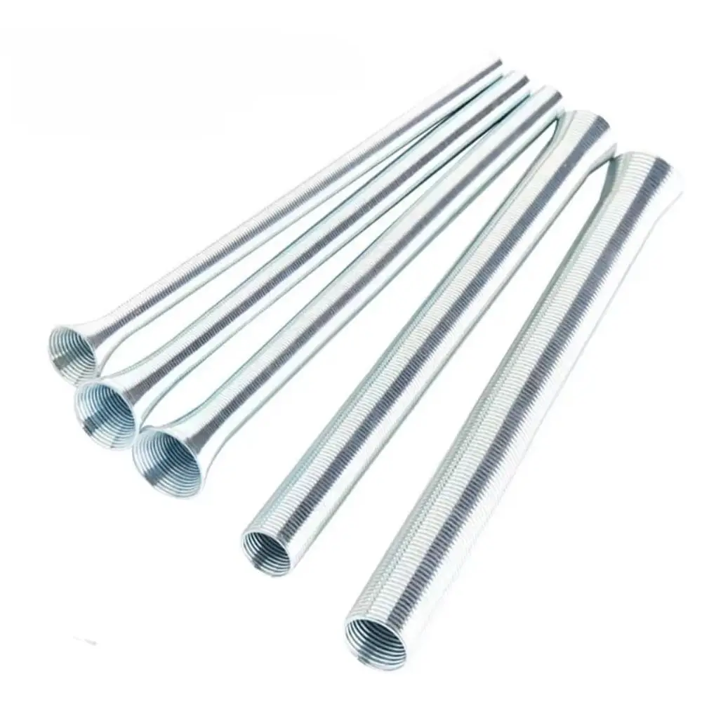5Pcs/Set 1/4 1/2 3/8 5/8 5/16 Spring Pipe Benders Internal Folding Manual Tube Bender Spring Steel Copper Pipe Bending Tool