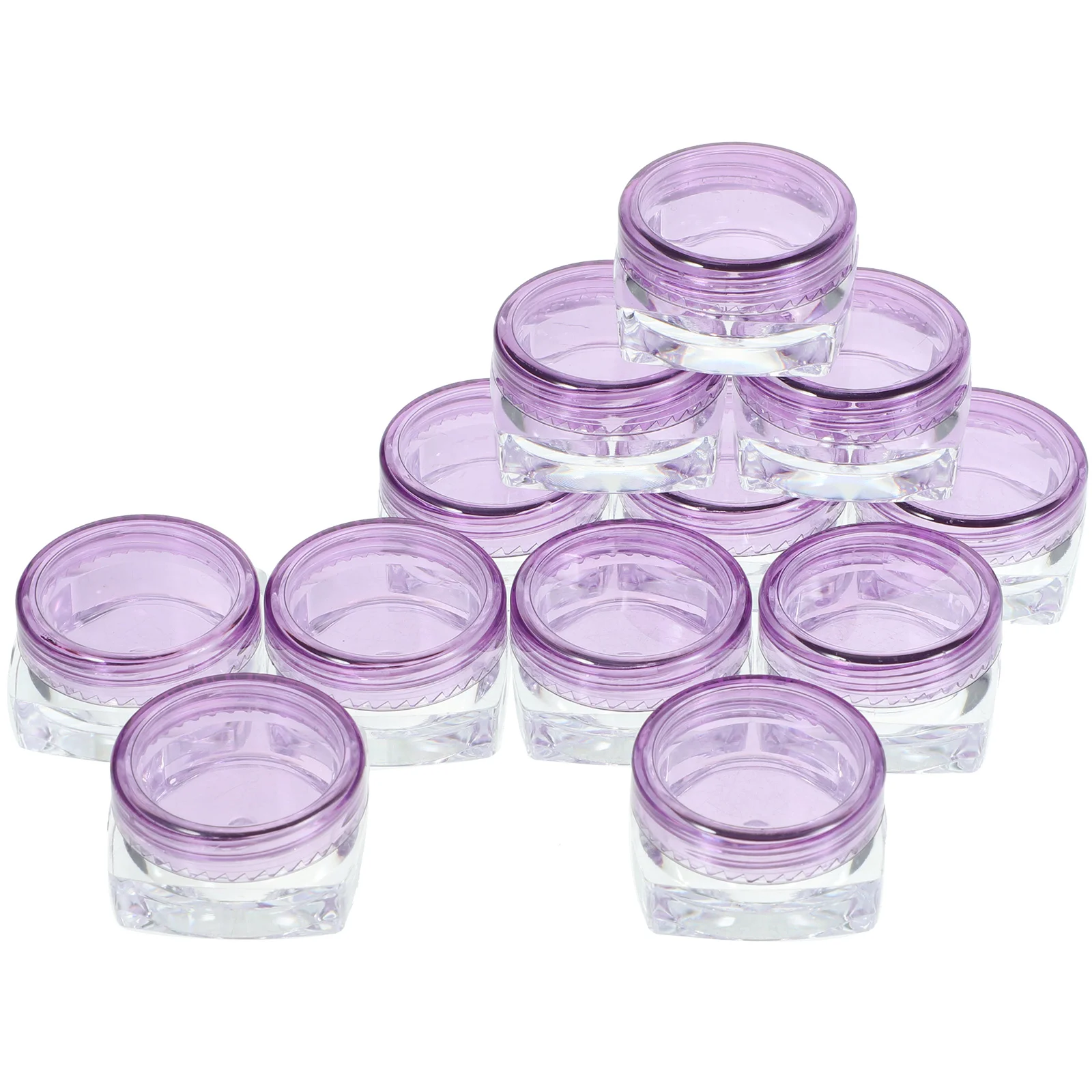 

12 Pcs Cream Bottle Travel Lip Balm Containers Refillable Jars 28x28x16cm Plastic