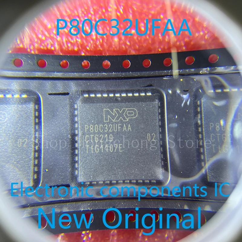 

2 шт. новый P80C32UFAA P80C32 P80C32UF маркировка IC MCU 8 бит без ROMLESS 44PLCC интегральные схемы чип