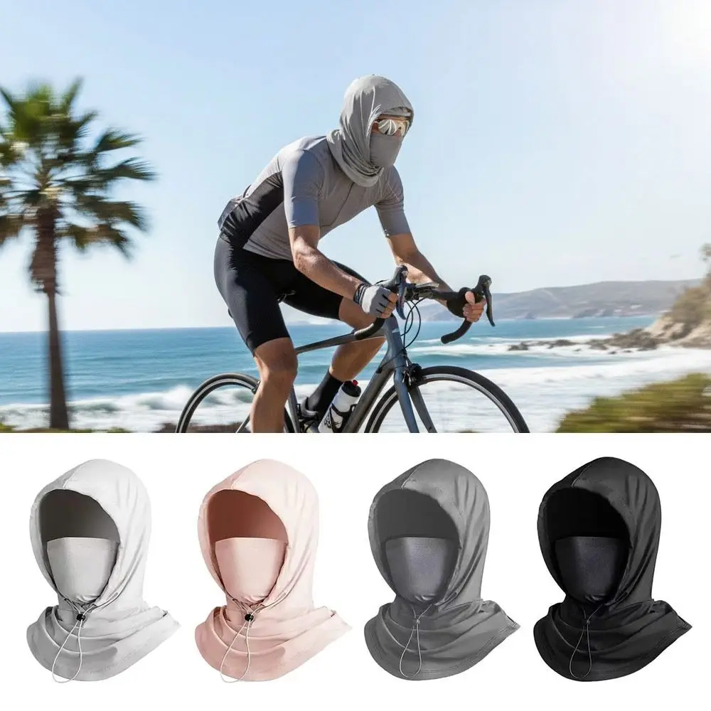 

Fashion Anti-UV Ice Silk Sun Hat Adjustable with Shawl Sunscreen Hat Breathable Quick Drying Sunshade Cap Summer