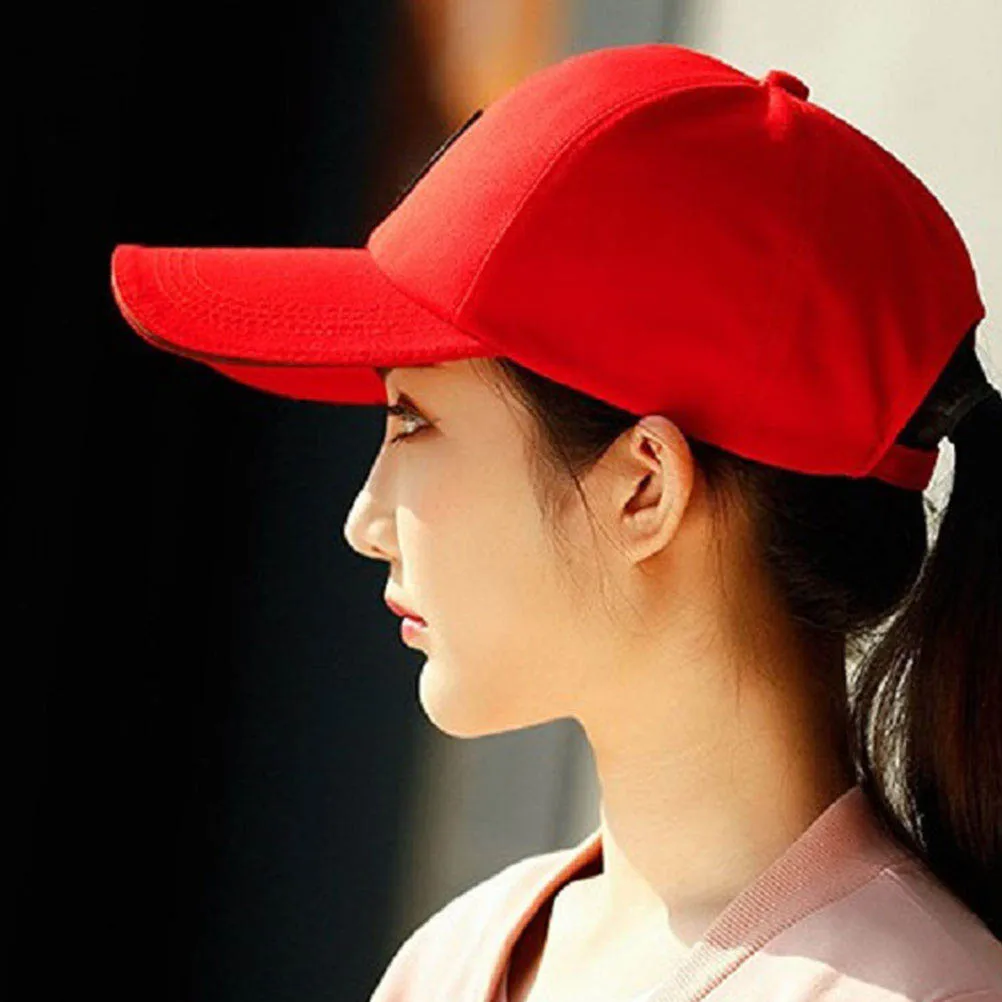 

1pc Outdoor Sun Hat Baseball Cap For Men Sports Peaked Breathable Unisex Red Comfortable Gift Hip Hop Cap Baseball Hats