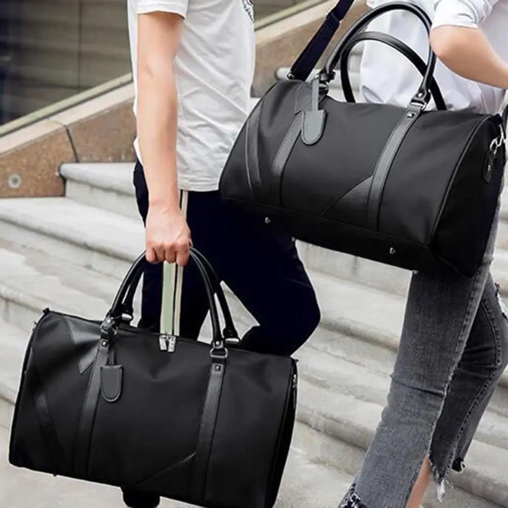 Handtas Effen Kleur Vrouwen Opbergtas Mannen Reizen Fitness Bagage Plunjezak