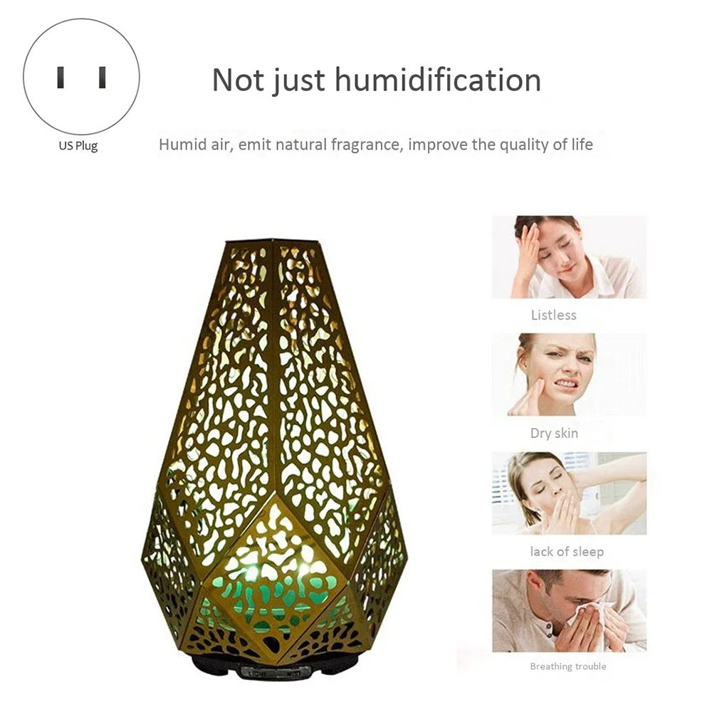A84G-Aroma Humidifier, Personal Portable Ultrasonic Office Humidifier, Baby Silent Spray Night Light Large(US Plug)