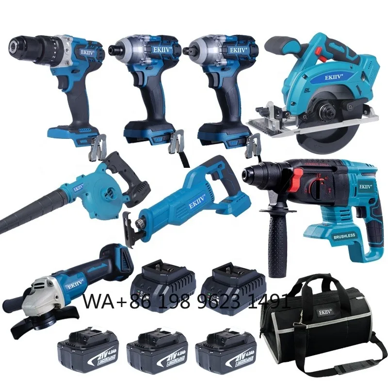 Heavy duty hydraulictool series, multi-purpose cordless tool kit, durable lithium-ion electric screwdriver, ideal formechanical