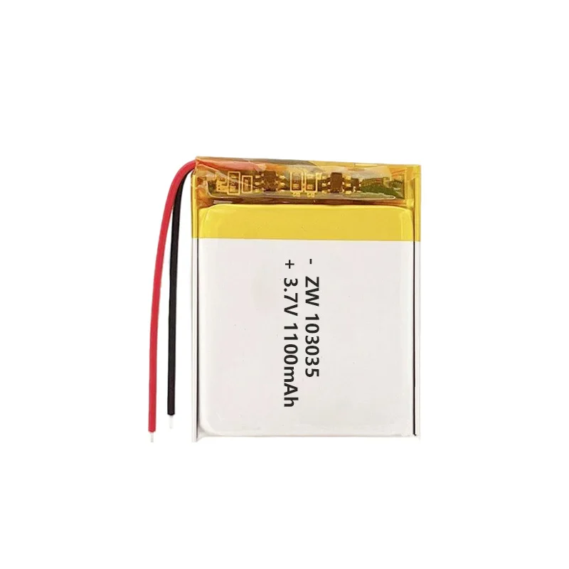 

1-20pcs 1100mAh 3.7V 103035 Lipo Polymer Lithium Ion Rechargeable Batteries for Bluetooth Mouse Doorbell LED Light+PCB