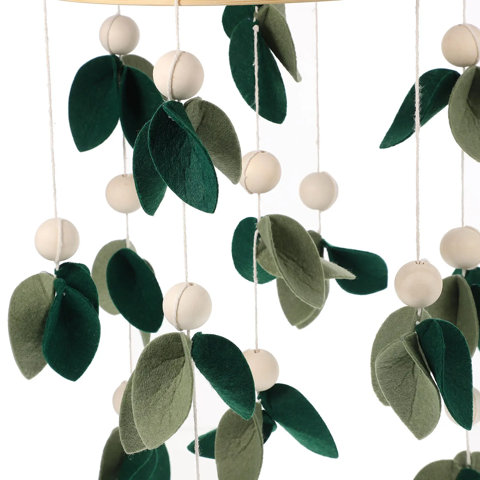 Meuble de berceau pour bébé, matériau en feutre de bambou, robuste, sûr, développement visuel, cadeau pour nouveau-nés, jouets de berceau mobiles suspendus