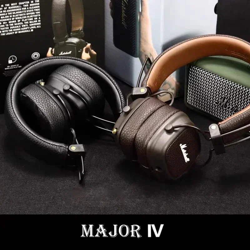 Marshall MAJOR IV Wireless Bluetooth Headphone Heavy Bass Headset Collapsible Computer Sports Earbuds Game Original Earphone