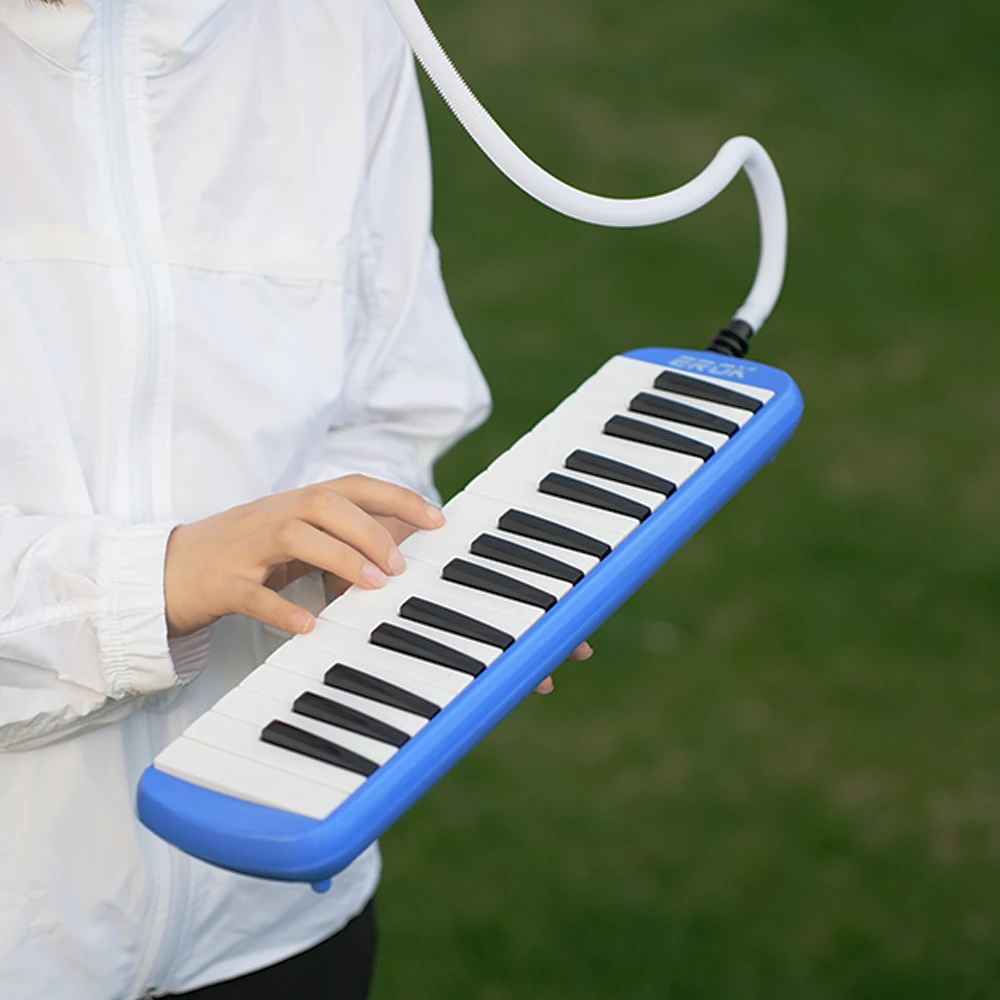 EROK 32 Keys Melodica Mini Piano Keyboard Musical Instrument Mouth Organ Children Gift With Portable Bag Mouthpiece Accessories