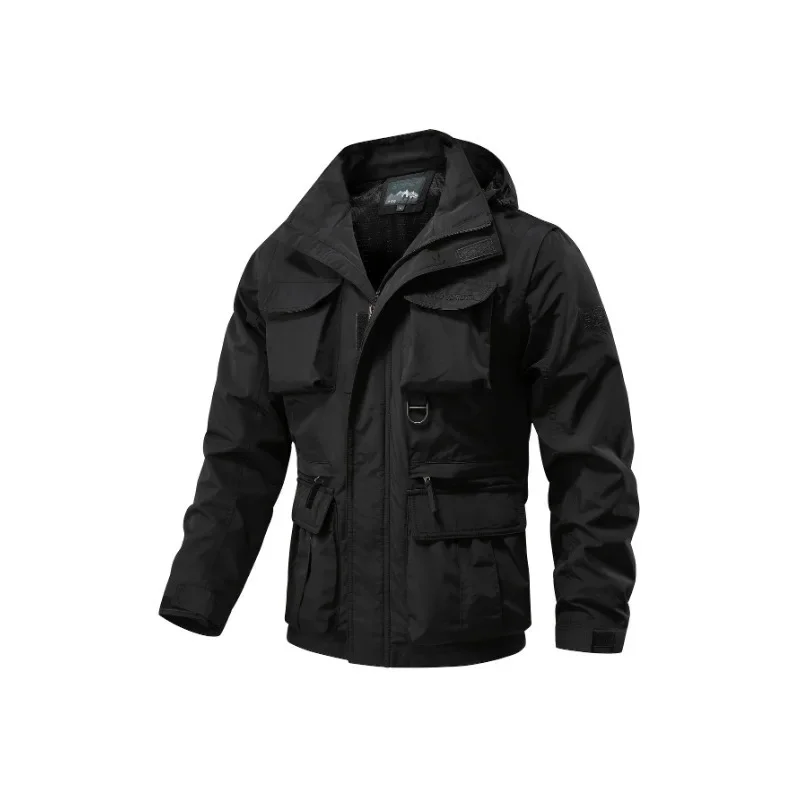 

Trekking Vest Hooded Jackets Coat Men's Vintage Waterproof Mens Spring Clothes Golf Clothing Autumn Lightweight Padded Winter