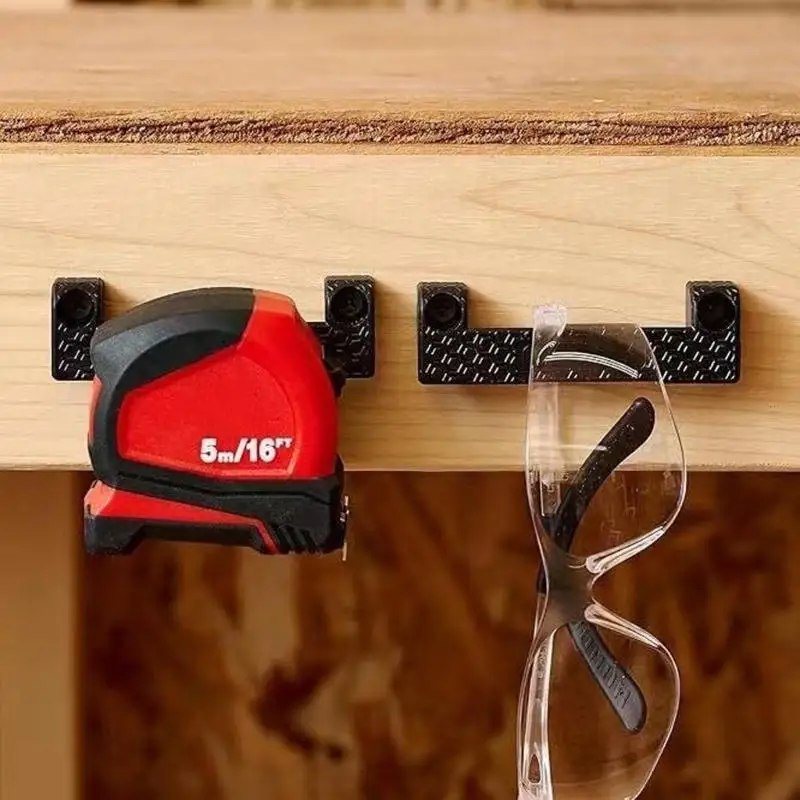 Y1UD 4 Pack Multi Functional Tool Storage Rack Tape Measure Hanger Power Tool Organizers for Home or Professional Environment