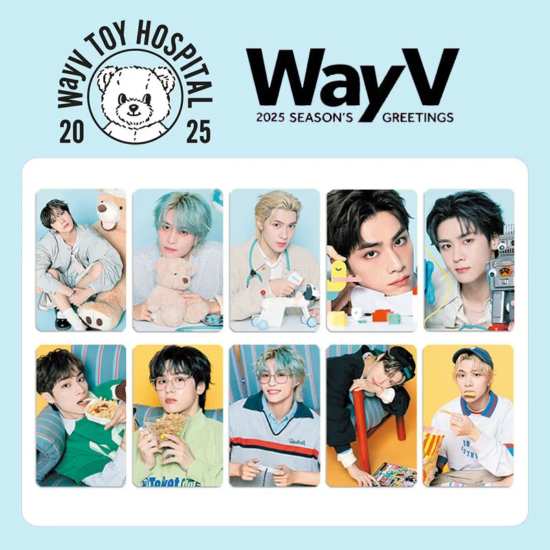 KPOP WAYV Selfie PhotoCard KUN TEN 2025 SEASON’S GREETINGS BEHIND Random Card HENDERY YANGYANG XIAOJUN Fans Collects