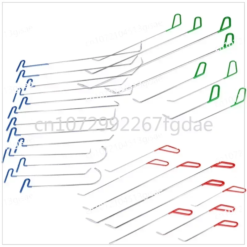 PDR Hook Tool, Push Rod, Car Pry Bar, Painless Dent Repair Tool, PDR Dent Puller Lift Kit, Dinghaier Puller Kit