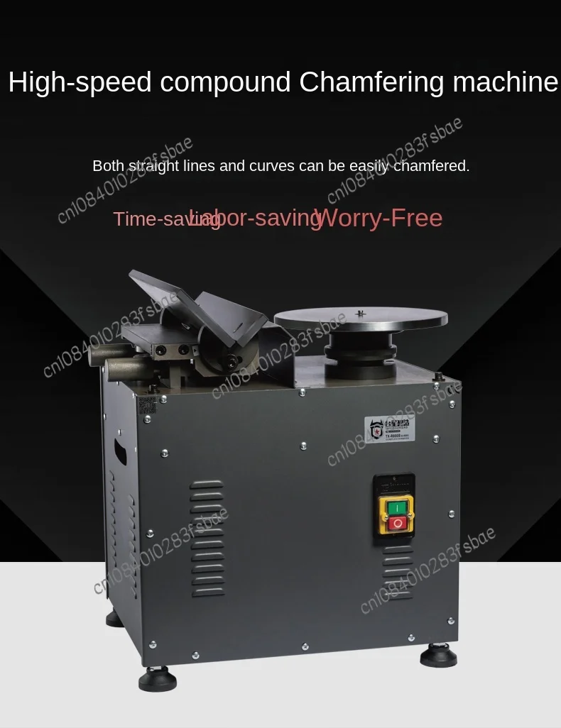 Multi-functional High-speed Slide Chamfering Machine To Remove Hair Trimming 45 Degrees Slope Straight Arc R Angle Chamfering