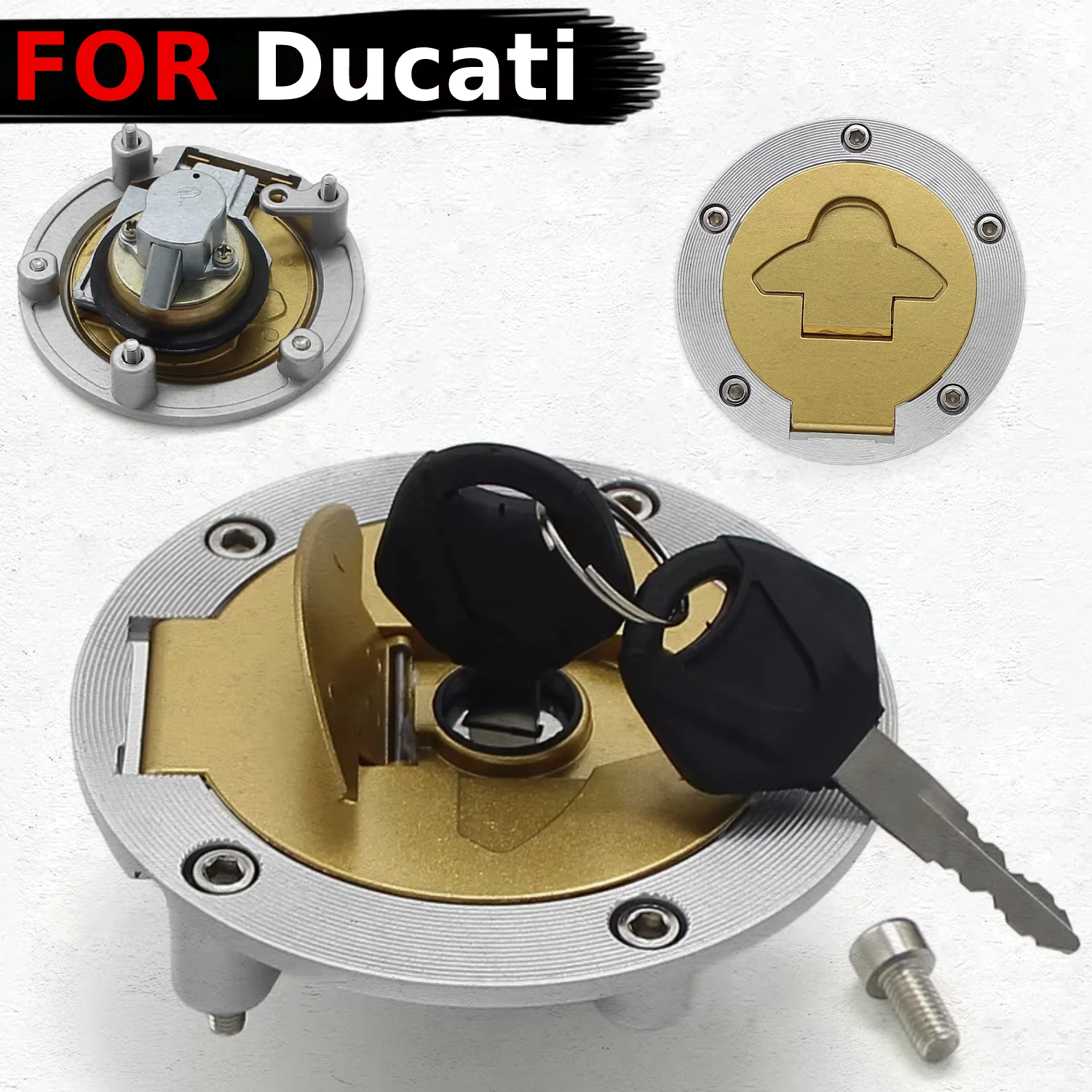

Motorcycle Ignition Fuel Tank Cap Lock With Key For Ducati 748 749 916 SP 996 996SPS 998 999 M750 Monster ST2 Monster 695 Parts