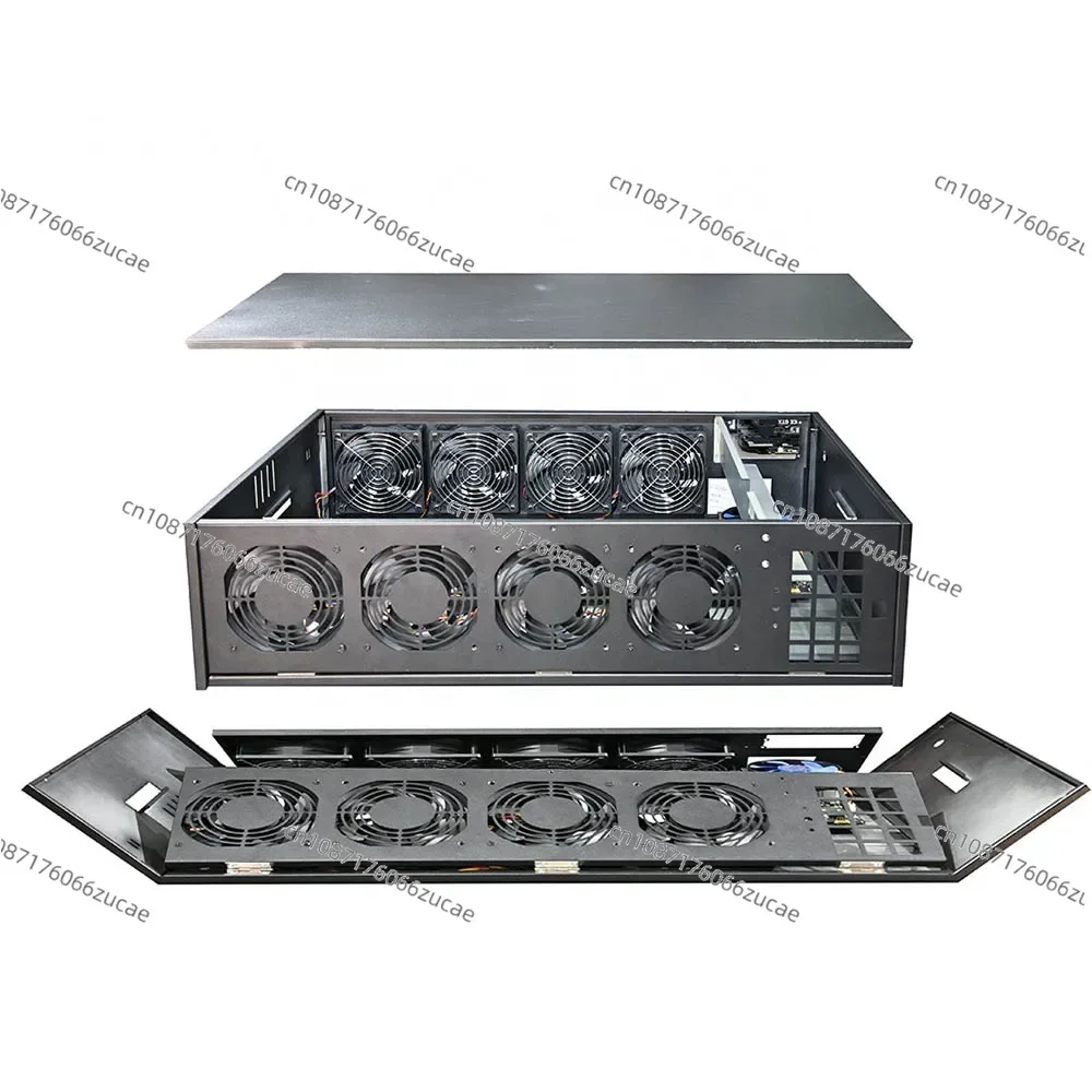 B75F Server Container Chassis Machine Rackmount Case Foldable Silent Gpu Server High Efficiency Gpu Chassis 8 Graphic Card