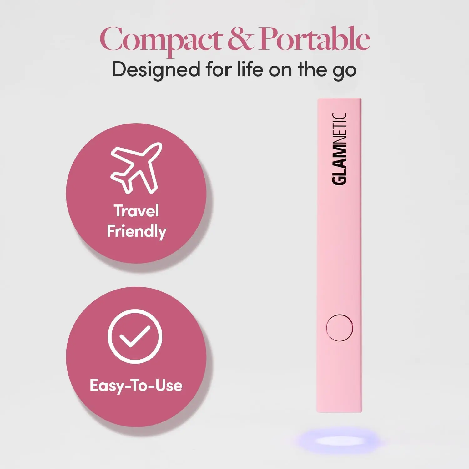 ハンドヘルドUV LEDランプ |   コンパクトで旅行に便利なネイル用硬化ランプ |   軽量で使いやすい |   USB対応