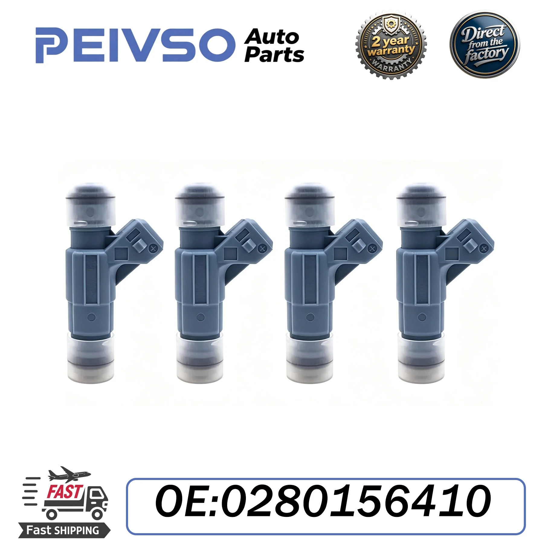 0280156410 9S4G-BA Inyector de combustible compatible con FORD ECOSPORT 2.0 16V FIESTA 1.6 08