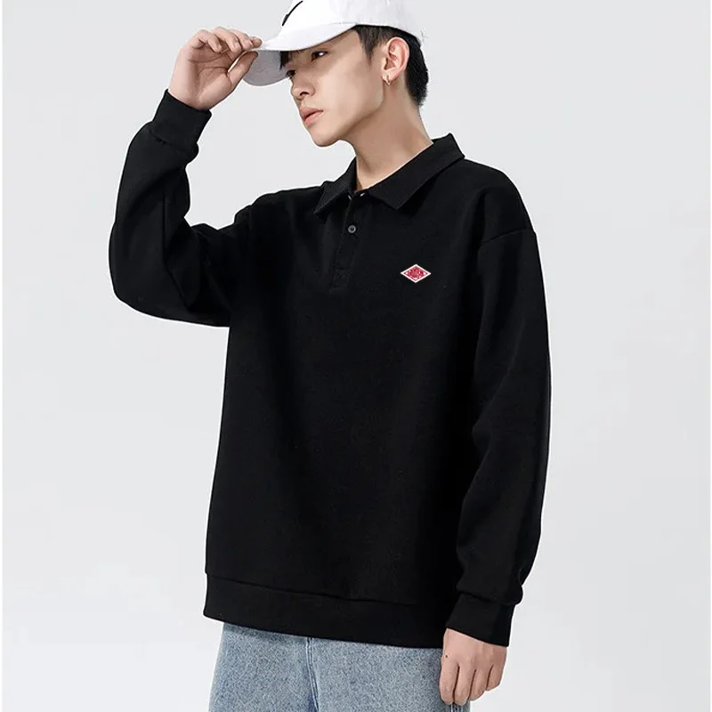 Autumn Winter High Quality Sweatshirts Cotton Brand Embroidery logo Casual Hoodie Men Long Sleeve Women Polo Tracksuit Tops