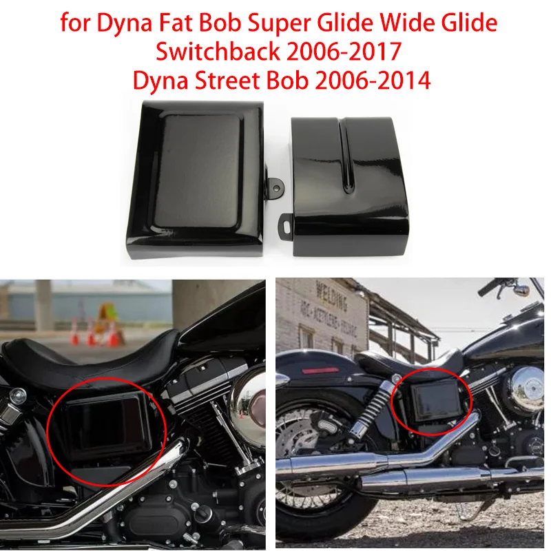

Battery Side Covers Fairing Side Panel for Dyna Fat Bob Super Glide Wide Glide Switchback 2006-2017 Dyna Street Bob 2006-2014