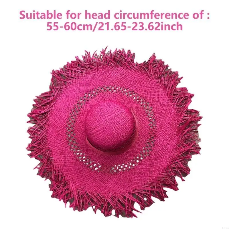 

L5YA Wide Border Hat Minimalists Hat Quick Drying Hat Personality Accessory Hat Suitable for Holidays and Daily Wear