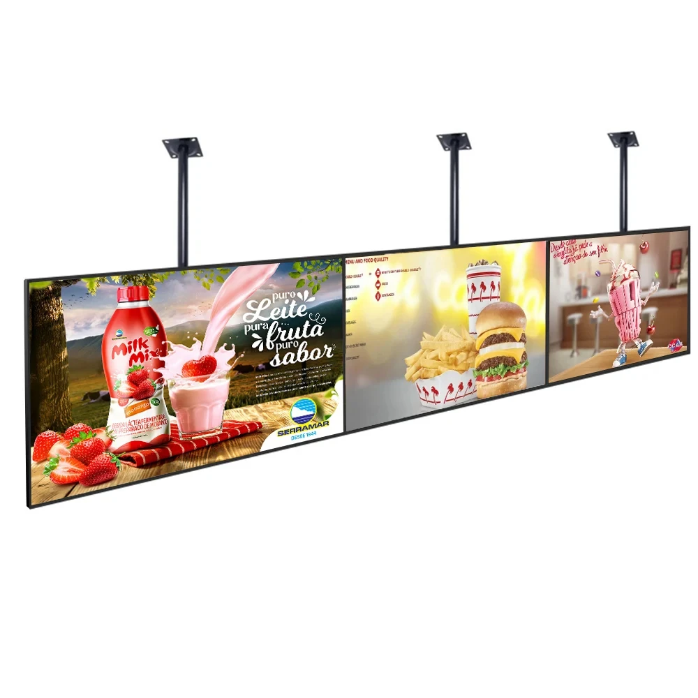 High Resolution High Brightness Kiosk Media Screen 21.5 Inch Wall Mount Digital Signage Advertising Player