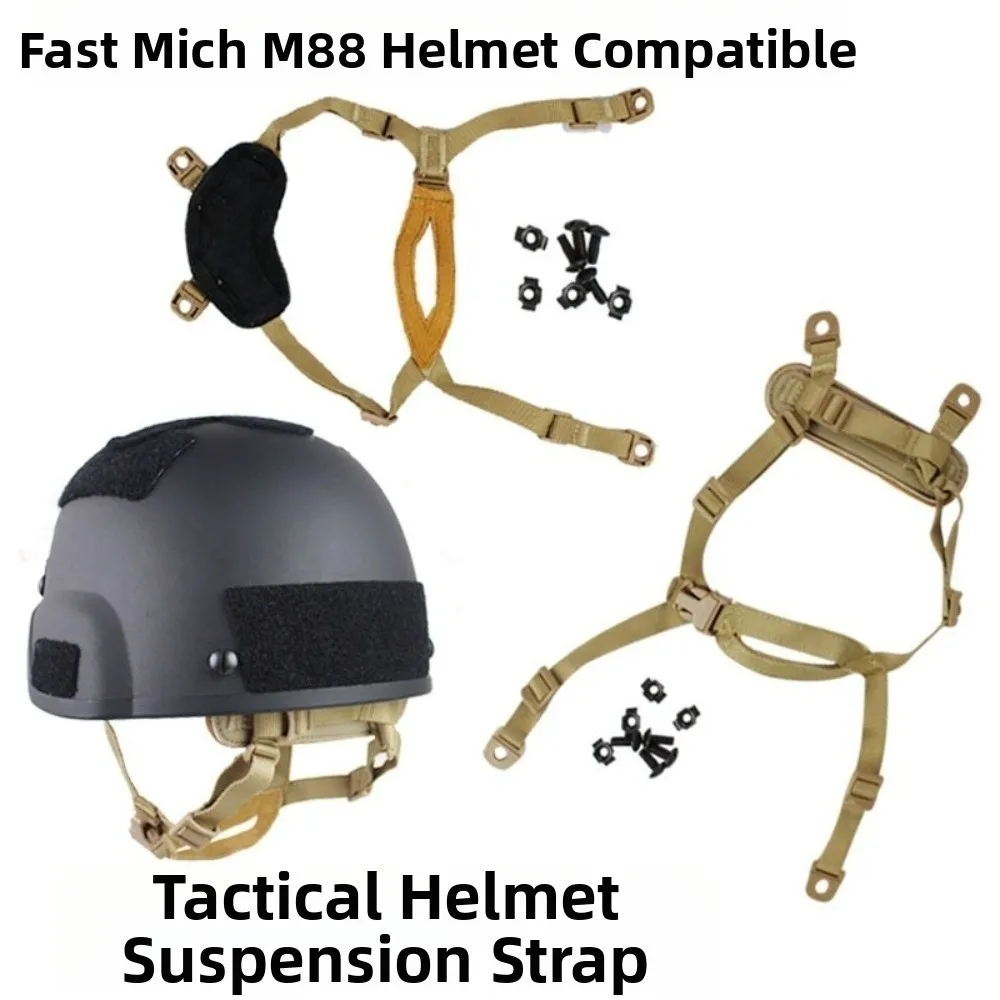 4 Point Retention Sport Helmet Retention System Stable Under Rotational Forces Fixed Design Helmet Chin Strap Adjustable Fit
