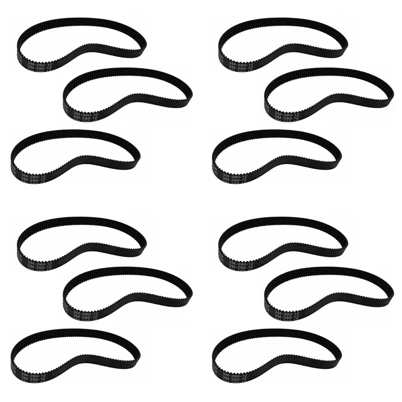 

A74K-12 шт. 3M-390-12 приводной ремень прочный утолщенный резиновый приводной ремень аксессуары для электрического велосипеда электронный велосипед скутер мотоцикл