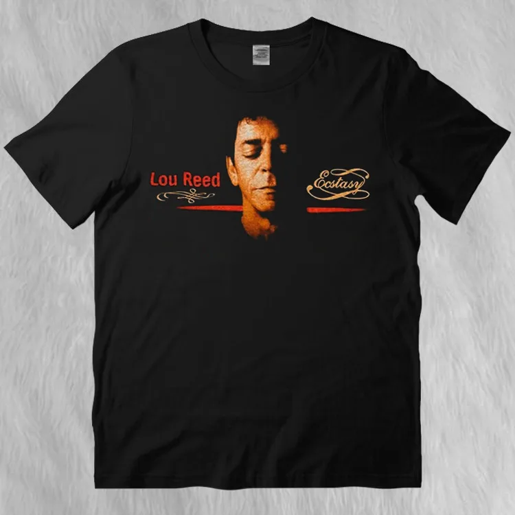 Vintage Lou Reed Ecstasy 2000 Retro Black T-Shirt