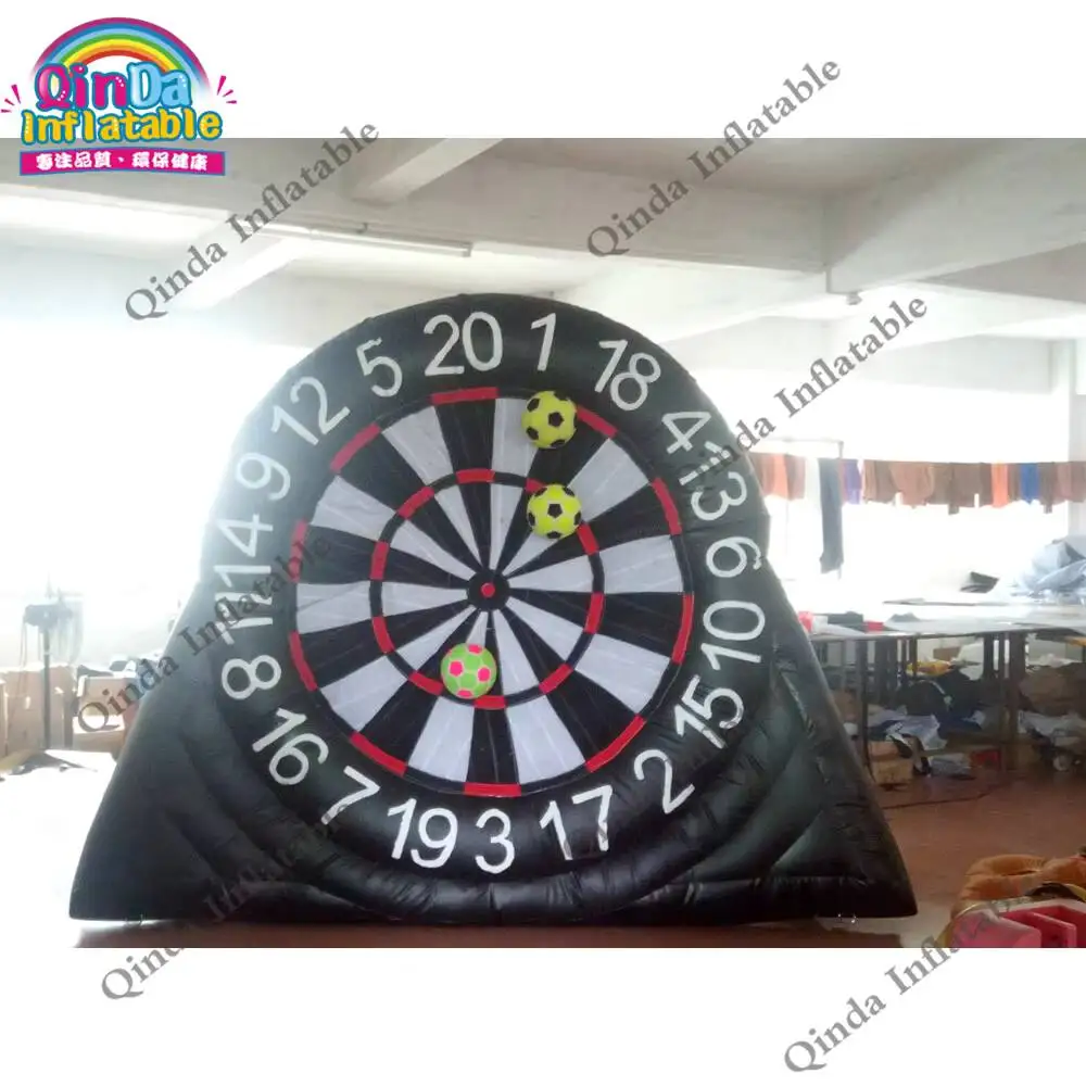 Football Shooting Games Inflatable Dart Board,3M Height Inflatable Golf Dart Game With Sticky Balls